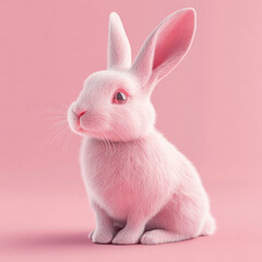 Fototapeta premium Cute Pink Bunny