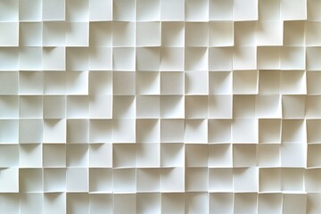 Off-white textured squares create 3D effect. Ideal for backgrounds, presentations, or modern designs needing a clean aesthetic.