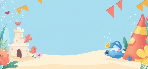 Obraz premium summer beach background