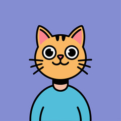 Obraz premium NFT cat logo vector design