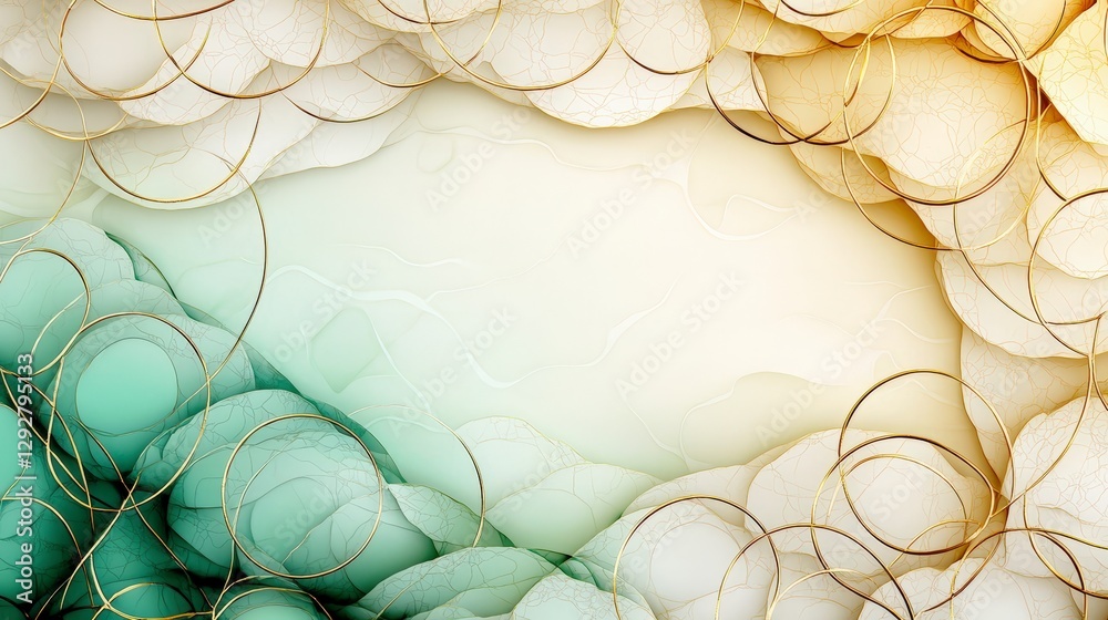 Poster intricate geometric thai pattern art creative design studio digital artwork abstract environment clo