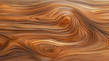 Intricate Swirls and Patterns in Smooth Natural Wood Grain with Warm Undertones and Rich Textures for Design Projects