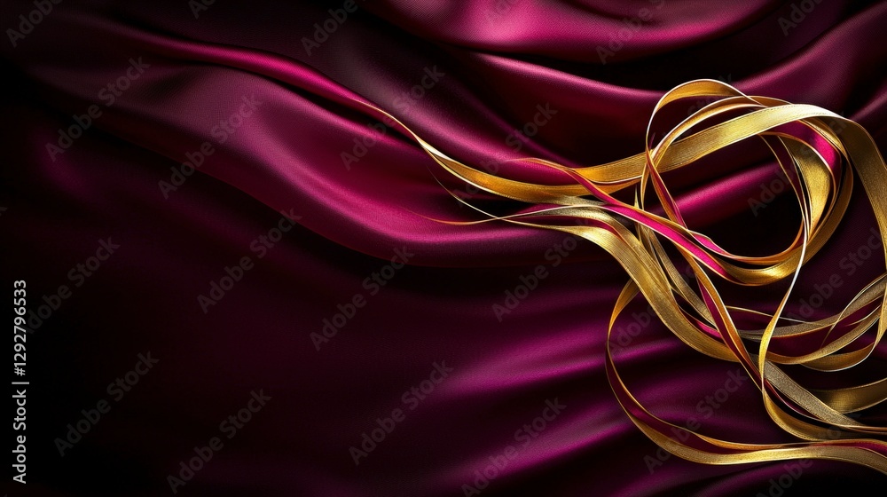 Poster luxurious fabric with dynamic thai keaw chueak patterns an elegant close-up of cultural artistic des