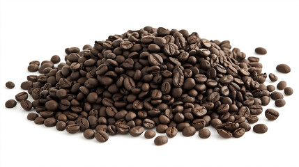 Obraz premium coffee beans on a white background