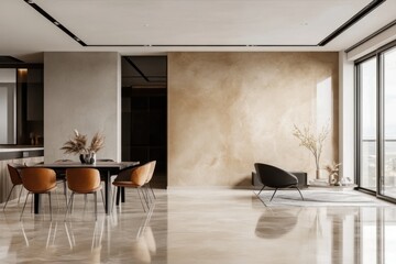 modern living room with fireplace