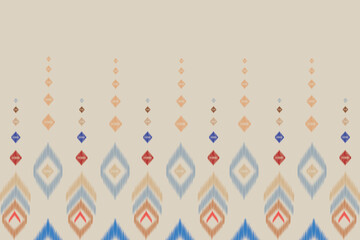 Ikat embroidery ethnic oriental pattern traditional.Aztec geometric art ornament print.Design for carpet, cover.wallpaper, wrapping, fabric, clothing