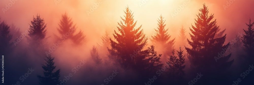 Poster forest engulfed in flames with thick smoke highlighting the urgency of wildfires in nature. generati