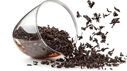 dry tea on transparent png