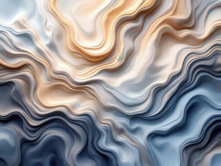 Fototapeta premium 3d abstract wave seamlessly in this dreamy abstract 3D composition. digital background, fluid dynamics, creative projects, graphic design, digital art, visual presentations.