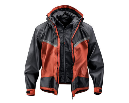 Waterproof and windproof hiking jacket with breathable fabric, ideal for outdoor adventures. Features stylish design with vibrant colors and functional pockets