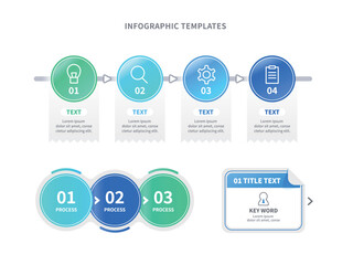 Fototapeta premium PPT 인포그래픽 소스 템플릿 01 