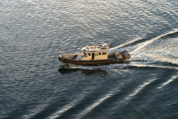 Obraz premium boat on the sea