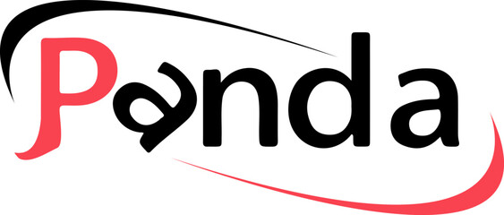 This is the Panda logo, it is a graphic of the text "Panda © sojibahmad
