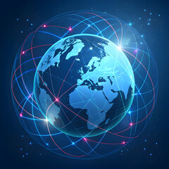 abstract background with globe