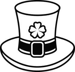 create, illustration, green, leprechaun, hat,