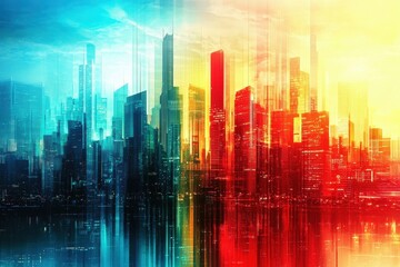 Metropolitan area showcasing innovative architecture and real estate.