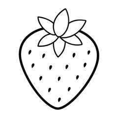 vector illustration of a strawberry