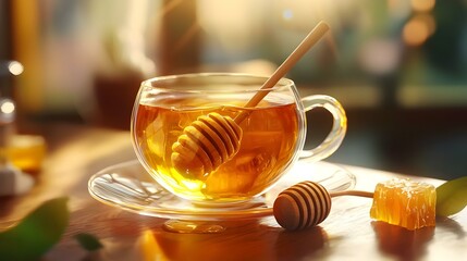 Delicious tea with honey