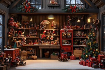 Experience how toys come to life in a festive atmosphere.