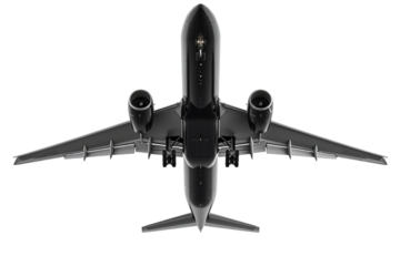 Airplane Logo Isolated on Transparent Background