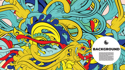 Fototapeta premium Dynamic Abstract Patterns with Dummy Text for Web Design, Landing Pages, Social Media Marketing, and Print Materials – High-Resolution Stock Graphics