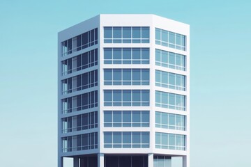 Fototapeta premium Architectural marvel showcasing advanced engineering in a contemporary style.