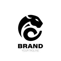 Jaguar Logo. Jaguar Logo Design. Jaguar Logo Brand. Jaguar Logo Vector Design Isolated on White Background