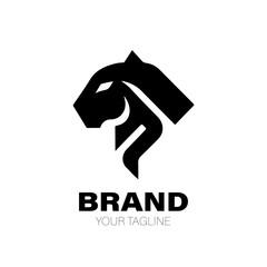 Jaguar Logo. Jaguar Logo Design. Jaguar Logo Brand. Jaguar Logo Vector Design Isolated on White Background