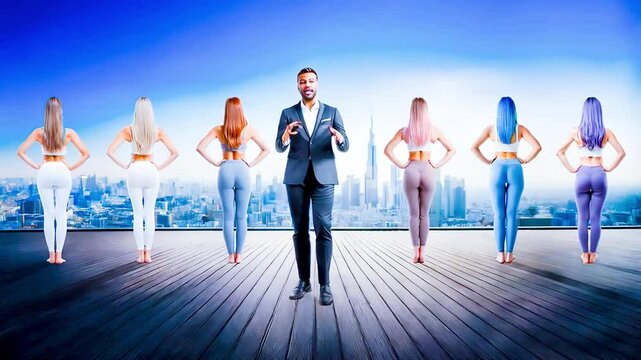 CEO boss rooftop diversity leader refugee immigration 