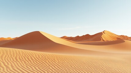Desert sand dunes. landscape background