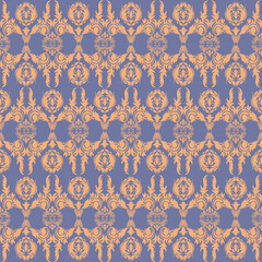 Luxury Damask Pattern – Elegant Ornate Design for High-End Interiors and Fashion Indulge in timeless sophistication with this exquisite damask pattern, meticulously crafted