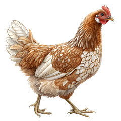Fototapeta premium chicken on white background