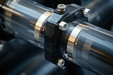 An illustration depicting the integration of polypropylene pipes and fittings emphasizing strength and accuracy