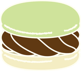 Macaron 마카롱 일러스트 디저트 카페 메뉴  
Dessert, cafe, menu, snack