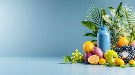 Vibrant fruit display studio product photography colorful background close-up healthy lifestyle inspiration