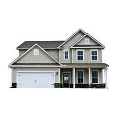 House isolated on white. Real estate concept. 3d.