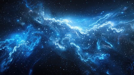 Naklejka premium Abstract vivid color wave express and emphasize energetic signal. Seamless texture of vividness curve swirling convey sense of harmony and wonderful scene perfect for effect and graphic design. AIG53.