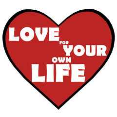 Red Heart with beautiful message