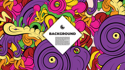 Beautifully designed colorful abstract vector background featuring fractal shapes, perfect for poster, banner, and fabric print applications.