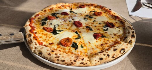 pizza on a plate