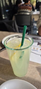 cocktail with lime