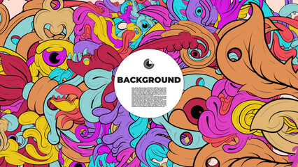 Vibrant Abstract Pattern Collection with Placeholder Text for Web Design, Landing Pages, Social Media, and Print Templates – High-Quality Stock Graphics