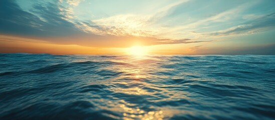 Obraz premium Ocean Sunset Waves