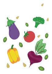 vegetables (no background)