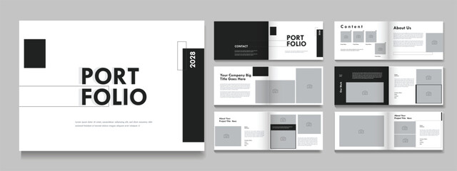 Landscape Architecture portfolio template, Modern Portfolio Brochure