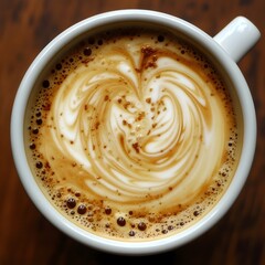 Captivating Swirls of Creamy Espresso Foam A Visual Delight for Coffee Connoisseurs