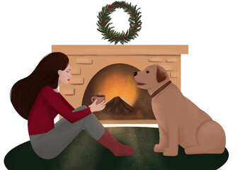 cozy evening (no background)