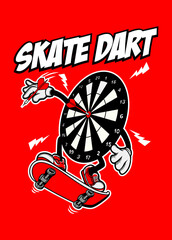 Skate Dart Cartoon