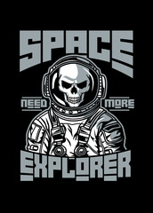 SKULL ASTROUNOT POSTER