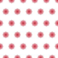 Delicate pink lotus flower pattern on a clean white background